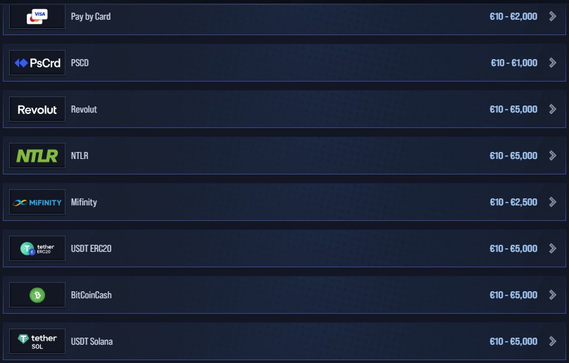 VegasHero casino payments